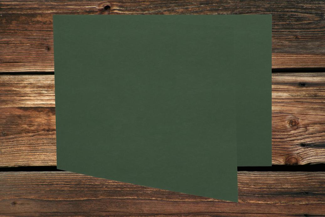 Klappkarten 148x210/420 mm (A5) langdoppelt Dunkelgrün 230 g/qm